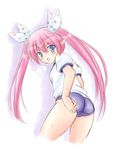  bad_id bad_pixiv_id blue_eyes blush buruma cilfy gym_uniform heavy_breathing long_hair phantasy_star phantasy_star_portable_2 phantasy_star_universe pink_hair pointy_ears solo twintails 