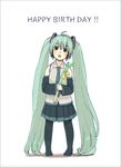  bad_id bad_pixiv_id bow happy_birthday hatsune_miku kawai_makoto long_hair solo spring_onion thighhighs twintails very_long_hair vocaloid younger 