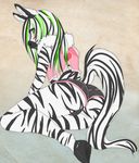  blush clothing crossdressing equine girly hyperfreak666 male mammal shorts solo stripes tartii zebra 