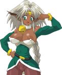  aisha_clanclan areola bell biceps big_breasts breasts clothed clothing ctarl-ctarl feline female flexing hair long_hair looking_at_viewer mammal muscles muscular_female nipple_slip nipples outlaw_star pose skimpy solo warnerc 