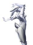  breasts female lagomorph nude pira rabbit side_boob solo white 