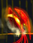  bird cage female feral fire friendship_is_magic my_little_pony perch philomena_(mlp) phoenix solo unknown_artist wings 