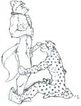  canine cheetah collar erection feline gay human_feet k-9 male nude penis 