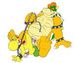  anal anal_penetration balls bowser chubby cum cum_in_ass cum_inside dinosaur erection gay koopa male mario_bros nintendo nude overweight penetration penis plain_background scalie sdawg sex super_mario_bros. video_games yellow_yoshi yoshi 