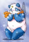  chibineco chubby flaccid male morbidly_obese panda penis scarf solo winter 