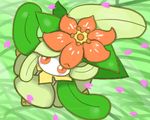  crown flower lilligant lowres nintendo plant_girl pokemon red_eyes 