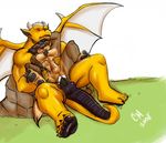  balls big_balls blush canine claws cum cum_inside cursedmarked dragon erection eyes_closed gay horns male muscles nude penetration penis pointy_ears reptile scalie sex size_difference stretching tail wings wolf 