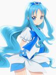  blue blue_eyes blue_hair cure_marine heart heartcatch_precure! kurasawa_moko kurumi_erika long_hair magical_girl precure skirt solo 