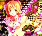  beret blonde_hair breasts bug butterfly candy checkered checkered_floor chigo chocolate corset detached_sleeves drill_hair dual_persona flower food gun hair_ornament hairpin handgun hat heart henshin highres insect luger_p08 m1911 magical_girl mahou_shoujo_madoka_magica medium_breasts mitakihara_school_uniform pistol plaid plaid_skirt pleated_skirt puffy_sleeves ribbon rose school_uniform skirt tomoe_mami transformation twin_drills twintails weapon yellow_eyes yellow_flower yellow_rose 