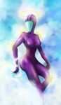  absurdres dress enotdk highres magic original purple_dress sky solo 