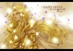  aries_shion armor blonde_hair cape gold_armor gold_saint long_hair male_focus petals saint_seiya saint_seiya:_the_lost_canvas solo 