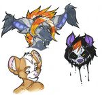  black_hair canine corgi dirtcake dox female hair holly_massey lip_piercing male mohawk nose_piercing orange_hair panda piercing skihi slime streetpawz 