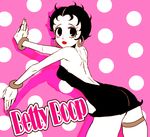  betty_boop betty_boop_(character) black_hair bracelet dress earrings jewelry lowres short_hair solo 