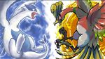  avian bird dragon ho-oh lugia nintendo paro28 pok&eacute;mon sacred scalie 