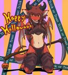  armor cub demon dragon english_text girly hair halloween holidays horn horns looking_at_viewer m_(artist) male red_hair scalie scythe solo sythe text vielje2000 wings young 
