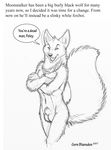  april_fools black_and_white canine collar fox male monochrome nude richard_foley sheath solo 