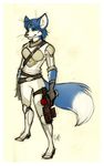  armor blue bluewolf487 canine female fox gun illegible_signature krystal solo star_fox uniform video_games weapon 