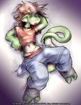  ambiguous_gender clothed kuvrahk lizard male midriff noben scalie sleeping solo 