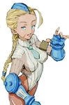  alternate_color bad_id bad_pixiv_id blonde_hair blue_eyes braid cammy_white face fingerless_gloves garrison_cap gloves hands hat leotard long_hair ribbed_leotard seicoh single_braid sketch solo street_fighter street_fighter_zero_(series) white_leotard 