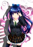  blush highres panty_&amp;_stocking_with_garterbelt school_uniform stocking_(character) stocking_(psg) 