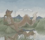  canine chinookblue female flag fox landscape multi_nipple nude reflection solo streamer 
