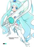  bad_id bad_pixiv_id blue blue_eyes blue_hair copyright_name cure_marine full_body gloves heart heartcatch_precure! high_heels kurumi_erika light_blue_hair long_hair magical_girl nephilimax precure ribbon shoes simple_background skirt smile solo super_silhouette_(heartcatch_precure!) sword thighhighs tiara weapon zettai_ryouiki 