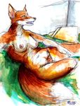  allison_reed bed canine female fox java nude reclining solo 