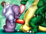  anal anal_penetration blorf cum cum_inflation dragon gay inflation macro male mewtwo oral penetration penis scalie victor 