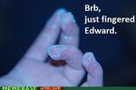  edward_cullen fingering fingers funny hand sparkles twilight 