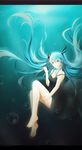  aqua_eyes aqua_hair bad_id bad_pixiv_id barefoot dress floating_hair hatsune_miku lancefate long_hair shinkai_shoujo_(vocaloid) solo twintails underwater very_long_hair vocaloid 