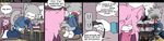  aeris_(vg_cats) bell cat comic dialogue doing_it_wrong electrocution english_text feline female grey humour leo_(vg_cats) male orangebox peeing penis pink tail vgbutts vgcats 