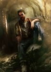  black_hair jewelry male_focus manly nathan_drake necklace solo uncharted 