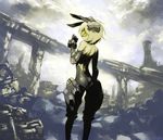  cityscape cyborg female lagomorph mammal rabbit sci-fi shinazo solo 