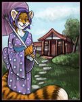  bethany_sellers feline female japanese_clothing kimono solo tiger 