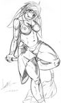  bikini breasts female kenuky noko sarong sketch skimpy solo 