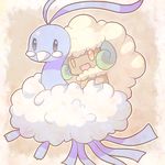  altaria bird cute kozakura13_(koza_momo) lowres pokemon red_eyes whimsicott 