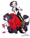  axe blood dox emo fat female holly_massey juggalo lemur panda panda_dox zeriara_(character) 