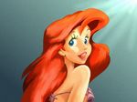  ariel ariel_(disney) disney eye_contact little_mermaid looking_at_another mermaid monster_girl pixiv pixiv_thumbnail red_hair resized smile the_little_mermaid 