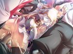  alicia_arctours anal ass blonde_hair censored cum fellatio gangbang group_sex kuro_inu liquid liquid_(company) nexton no_panties oral purple_eyes sex source_request triple_penetration vaginal 