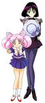  2girls bishoujo_senshi_sailor_moon bishoujo_senshi_sailor_moon_s bob_cut chibi_usa child friends hat lowres multiple_girls official_art pantyhose pink_hair tomoe_hotaru twintails 