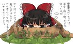  for_adoption hakurei_reimu in_box in_container mikan_box no_humans pentagon solo touhou translated yukkuri_shiteitte_ne 