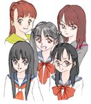  5girls aino_minako bishoujo_senshi_sailor_moon hino_rei kino_makoto lowres mizuno_ami multiple_girls pretty_guardian_sailor_moon school_uniform tsukino_usagi 