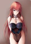  bad_id bad_pixiv_id breasts large_breasts leotard long_hair nannacy7 red_eyes red_hair solo wrestle_angels wrestle_angels_survivor wrestle_angels_survivor_2 yajima_shizuka 