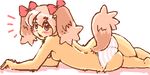  canine dog female kin-shun mammal panties plain_background side_boob solo underwear white_background 