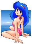  80&#039;s 80's 80s blue_hair flat_chest hayami_persia loli magical_girl mahou_no_yousei_persia oldschool swimsuit teen teenage 