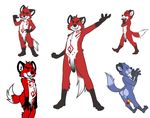  analon black blue canine fox male markings model_sheet nude penis rainbow rainbow_penis red white white_background 