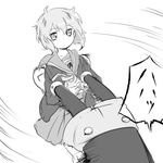  bad_id bad_pixiv_id cardigan crossover disney greyscale kita_high_school_uniform mickey_mouse monochrome nagato_yuki school_uniform serafuku short_hair sketch spinning suzumiya_haruhi_no_yuuutsu swinging tetsujin_momoko 