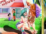  blush breasts bulma caterwaul censored dragon_ball dragonball fellatio large_breasts nipples oral penis stealth 