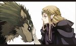  animal bad_id bad_pixiv_id blue_eyes brown_hair earrings gloves jewelry kame_tora link link_(wolf) long_hair pointy_ears princess_zelda robe the_legend_of_zelda the_legend_of_zelda:_twilight_princess wolf 