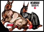  anal anatomy_fail anus canine cum doberman dobermans dog dogs duty feral gay guard inserted insertion klaus_doberman knot male mammal on penetration penis plain_background spooning spoons_position white_background 